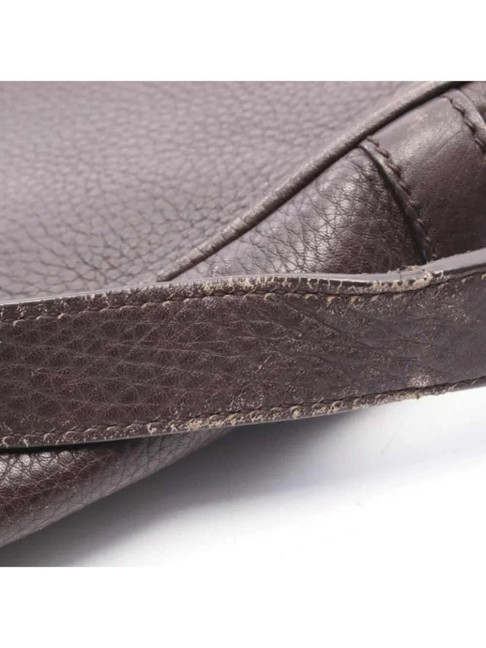 Gucci Shoulder Bag Dark Brown Leather